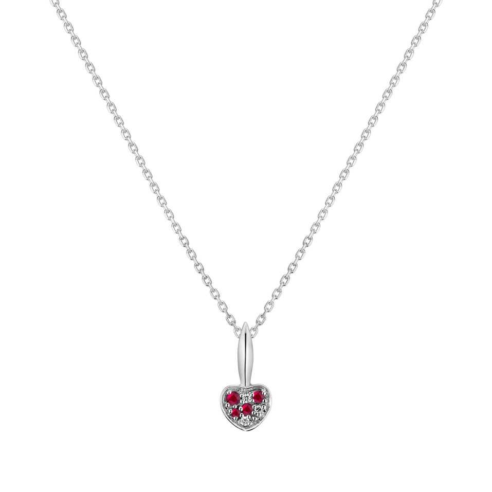 Diamond pendant with Ruby Recent Emotion