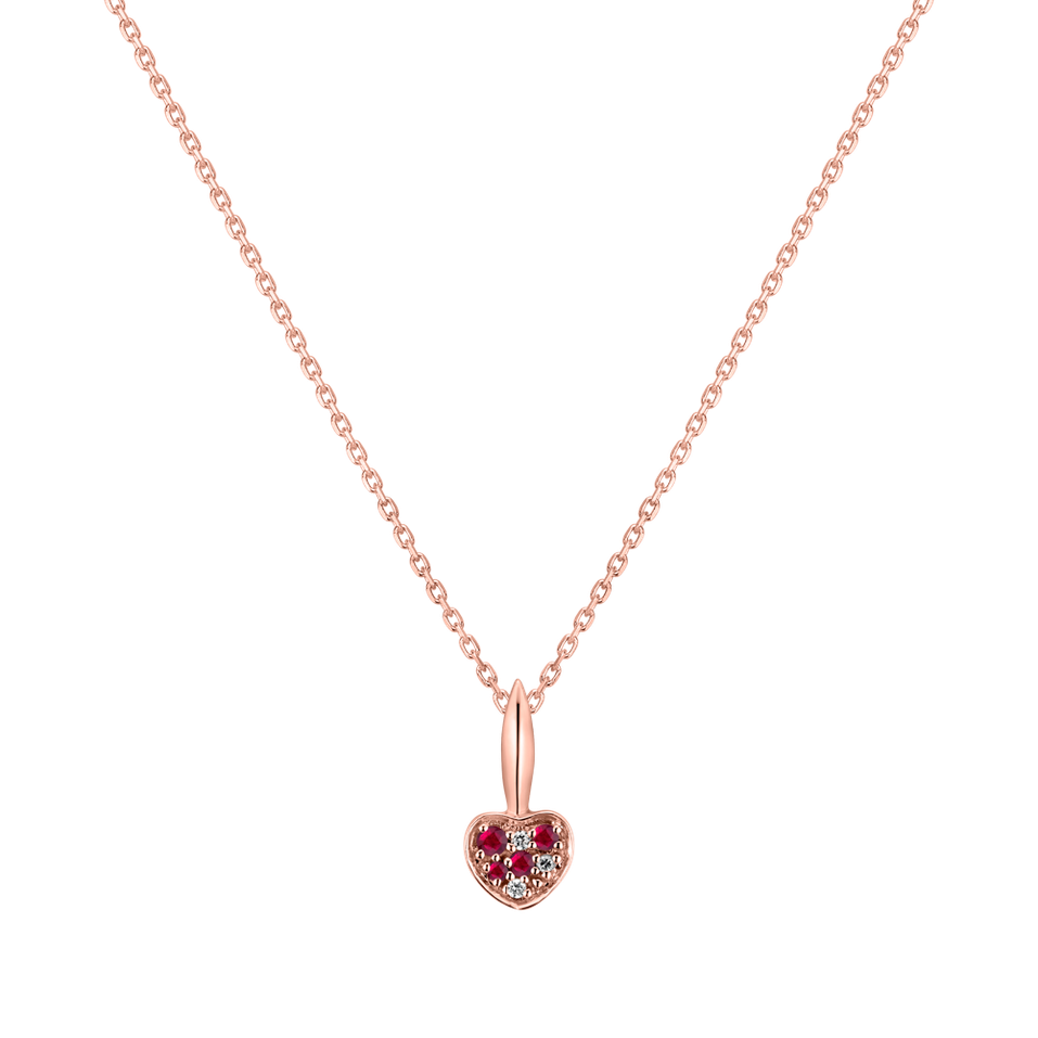 Diamond pendant with Ruby Recent Emotion