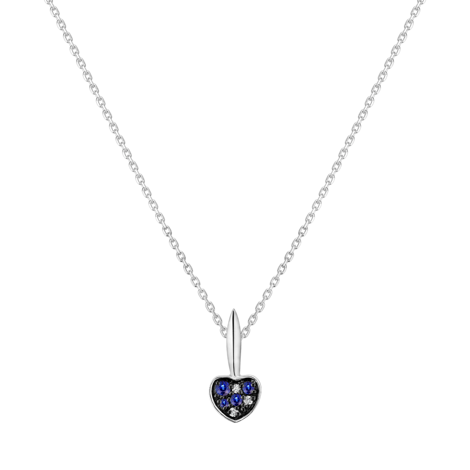 Diamond pendant with Sapphire Recent Emotion
