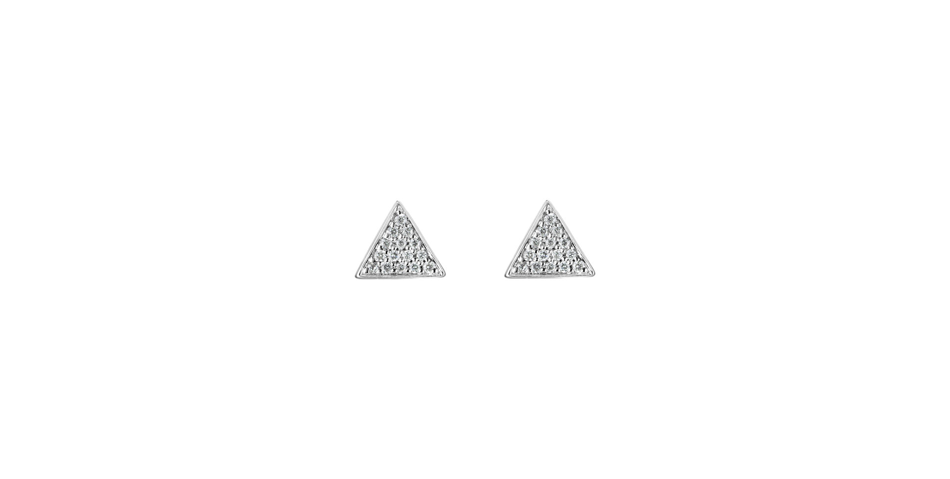 Diamond earrings Glossy Triangle