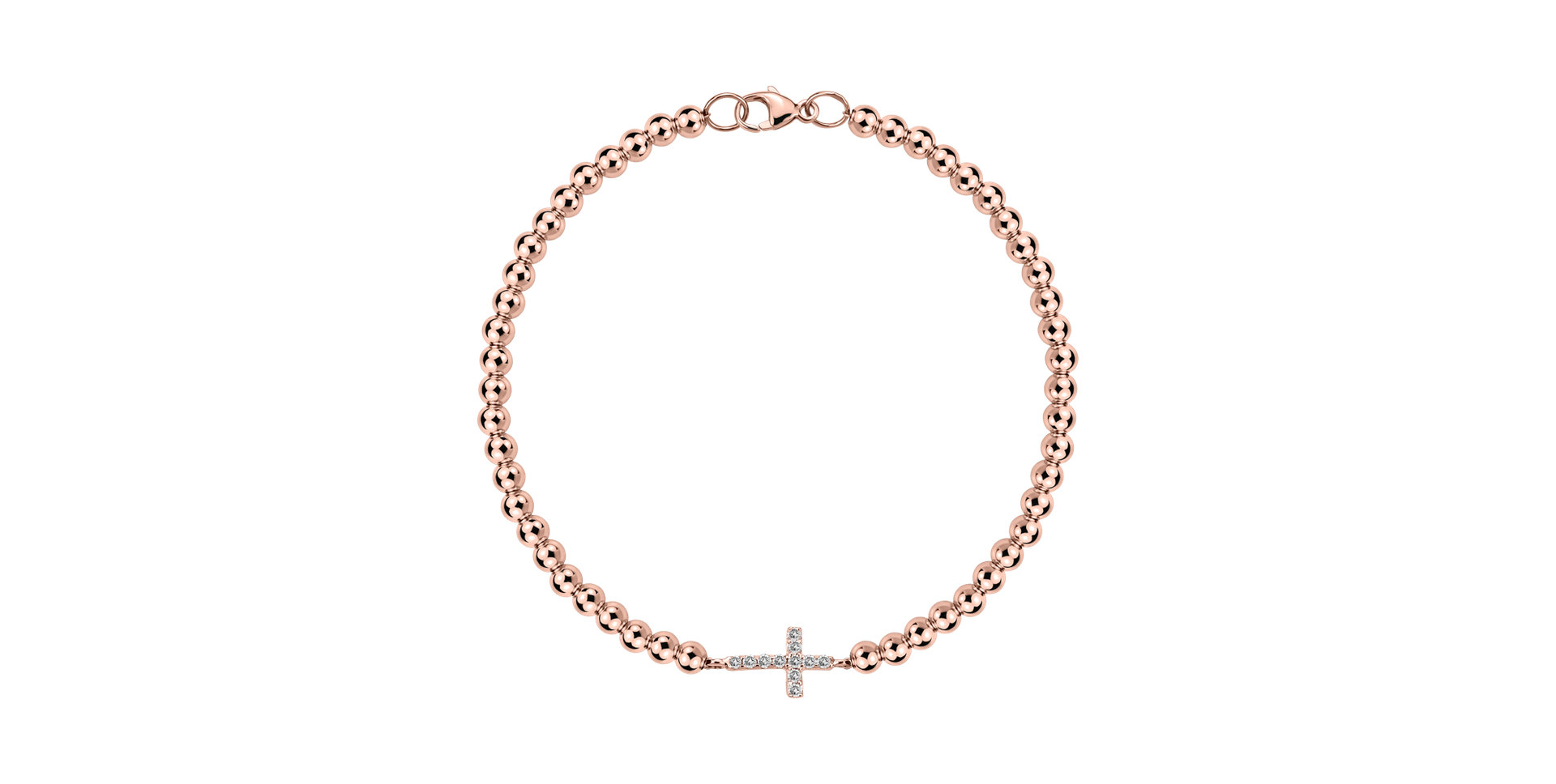 Bracelet with diamonds Cure of Cross