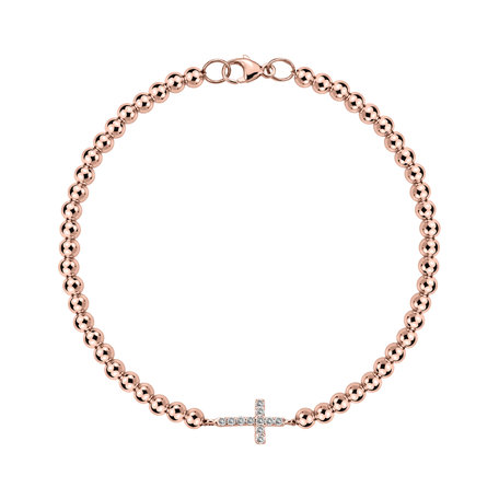 Bracelet with diamonds Cure of Cross