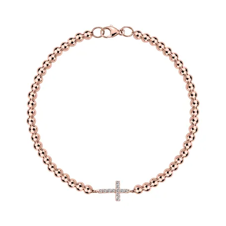 Bracelet with diamonds Cure of Cross