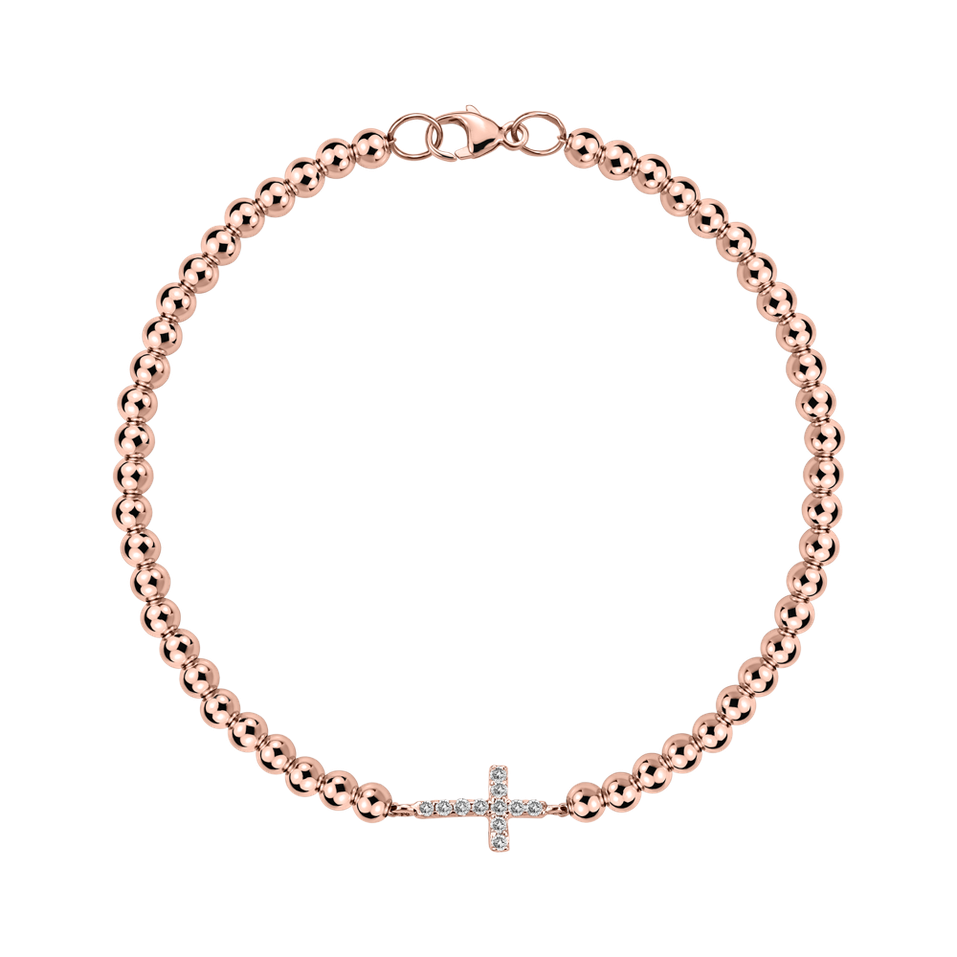 Bracelet with diamonds Cure of Cross