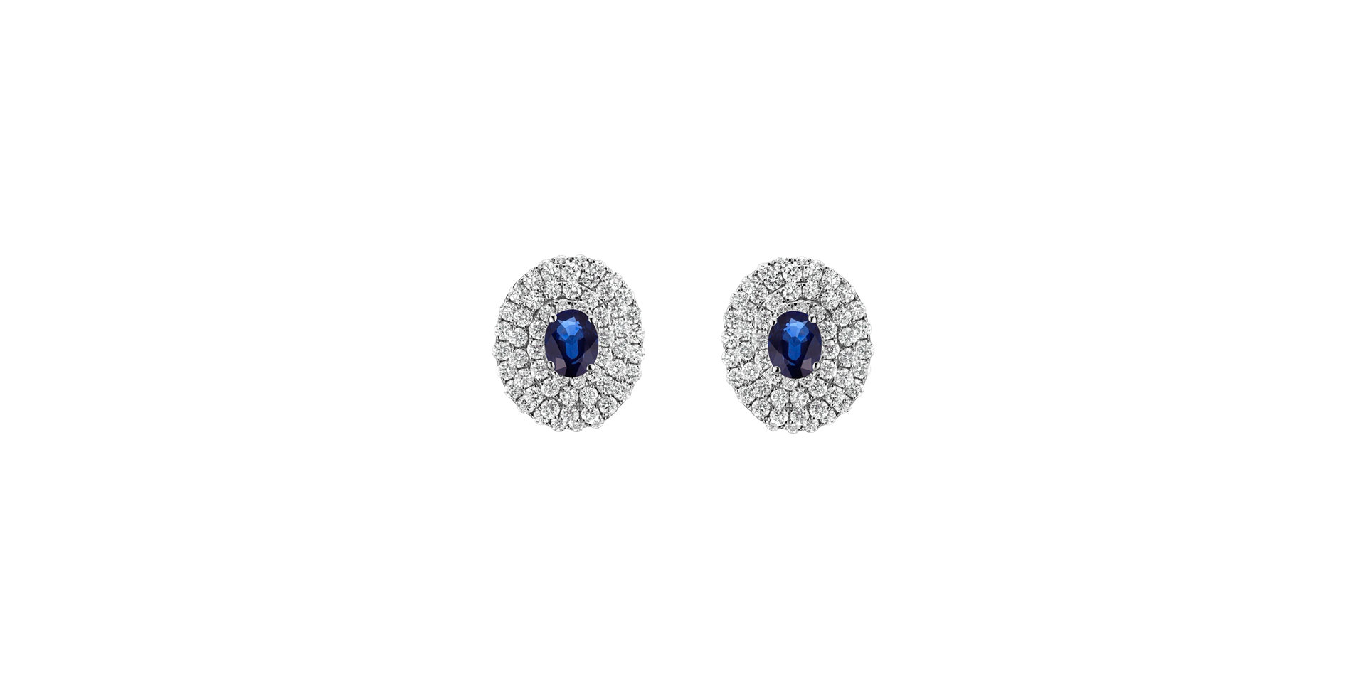 Diamond earrings with Sapphire Romantic Promise