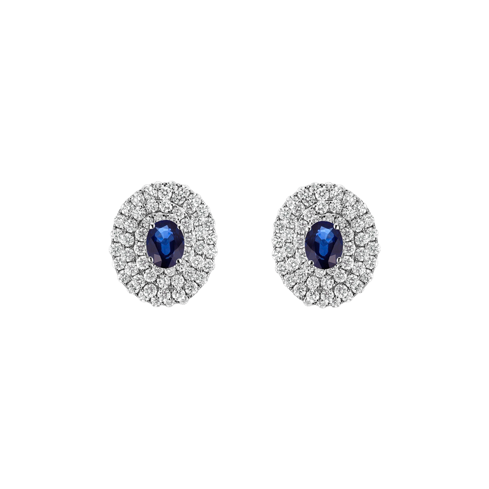 Diamond earrings with Sapphire Romantic Promise