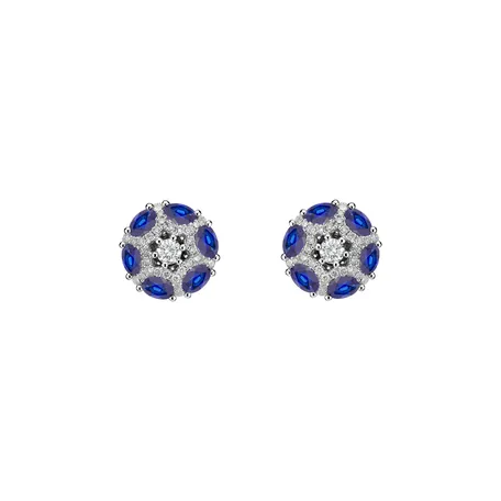 Diamond earrings and Sapphire Journee