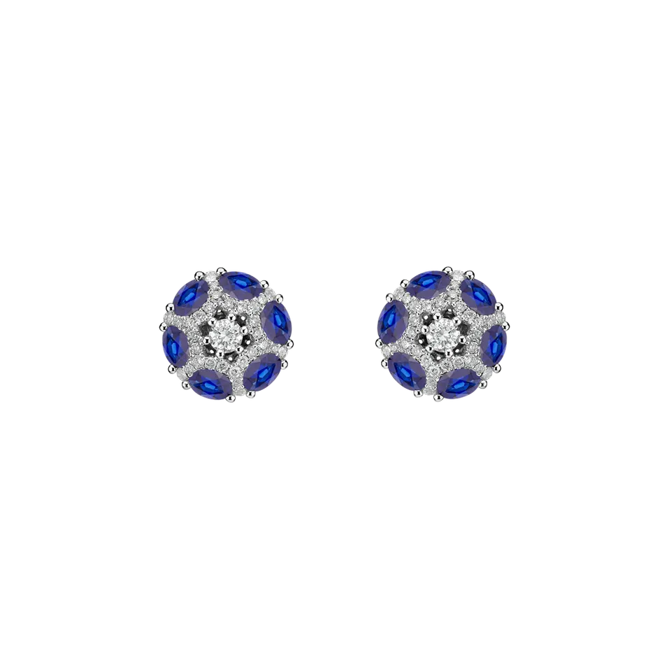 Diamond earrings and Sapphire Journee