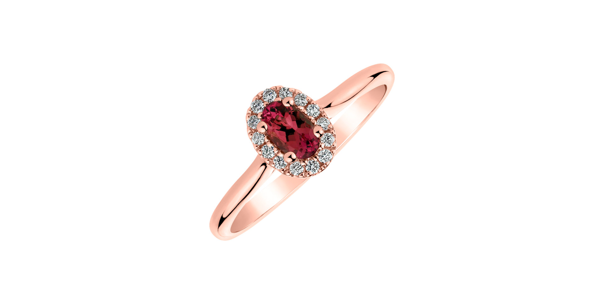 Diamond ring with Ruby Shine Treasure