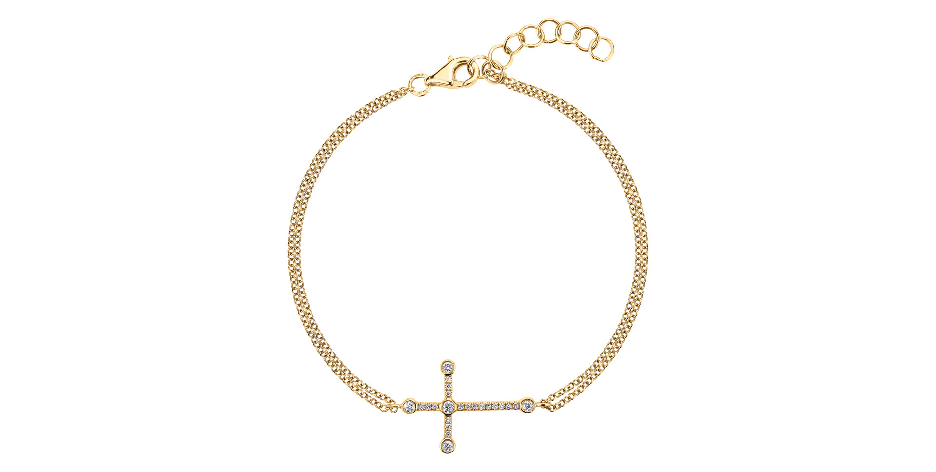 Diamond bracelet Cross of Fate