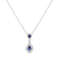 Diamond pendant with Sapphire Sapphire Key to Future2