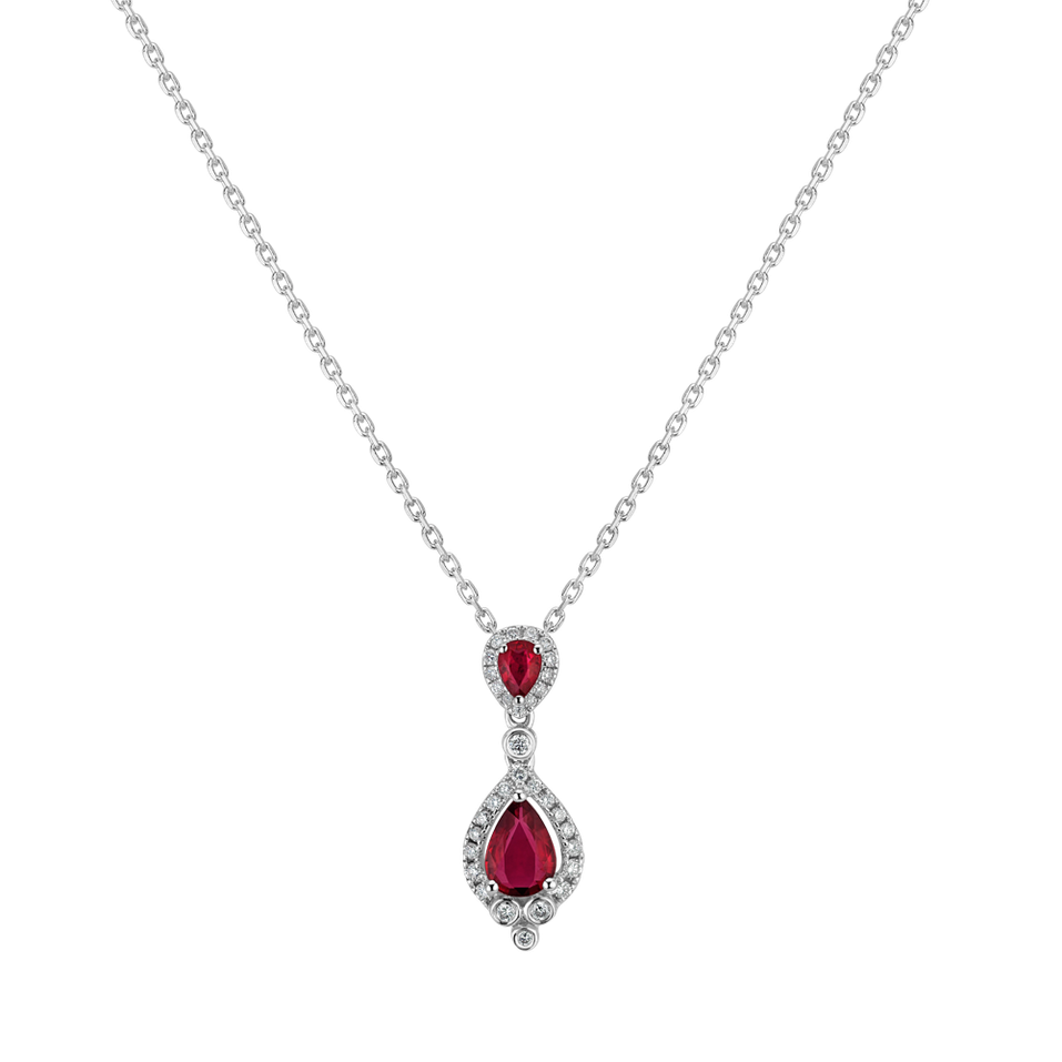 Diamond pendant with Ruby Ruby Expresion