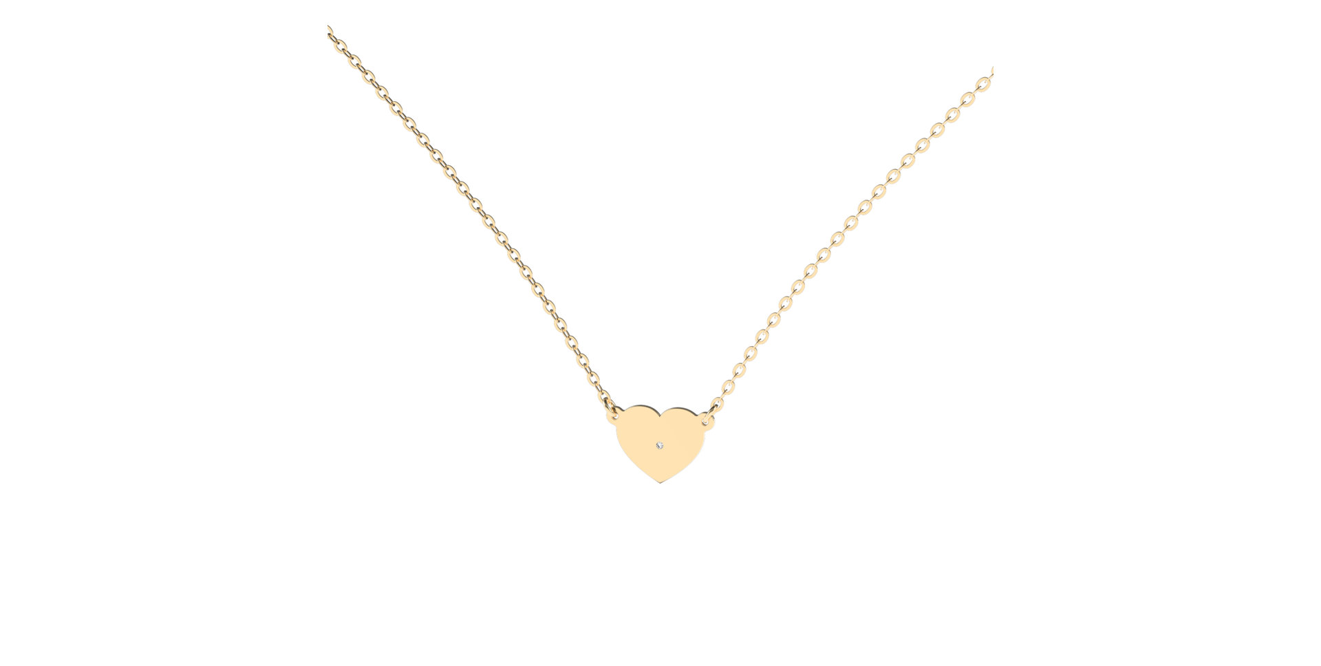 Diamond necklace Lovely Heart