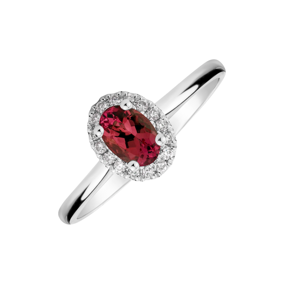 Diamond ring with Ruby Glory Allegory