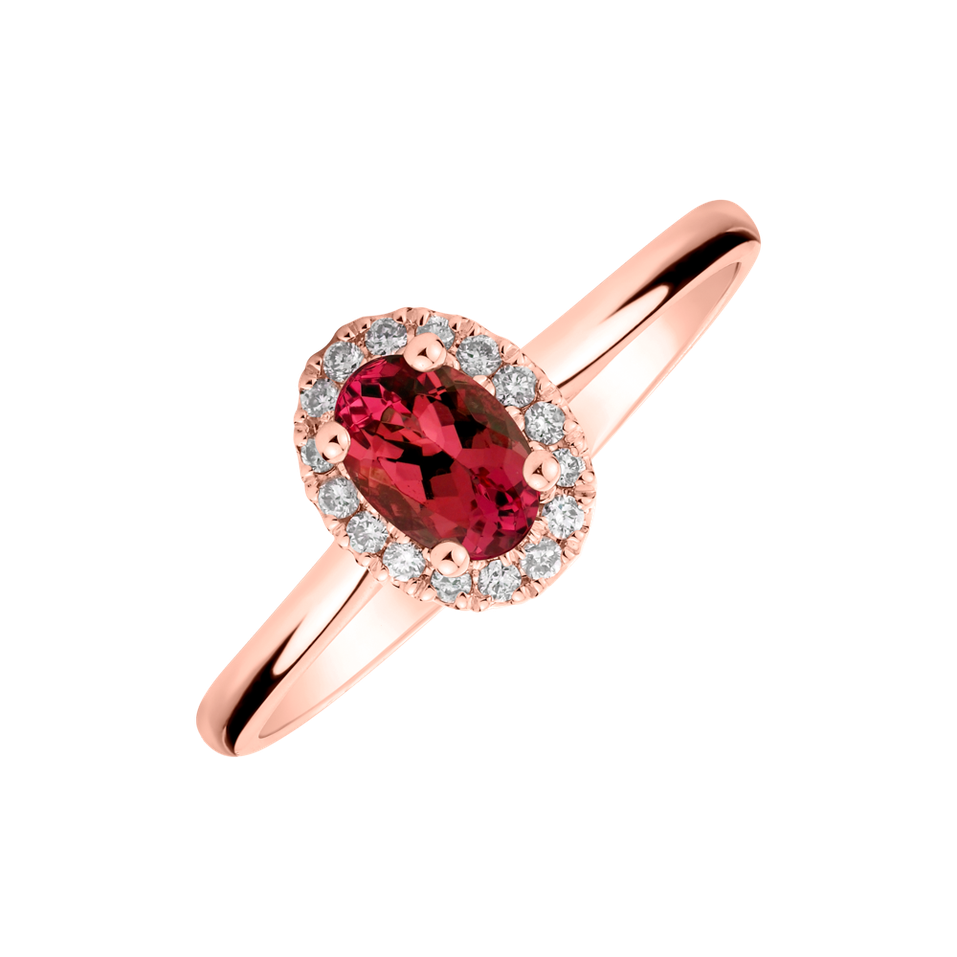 Diamond ring with Ruby Glory Allegory