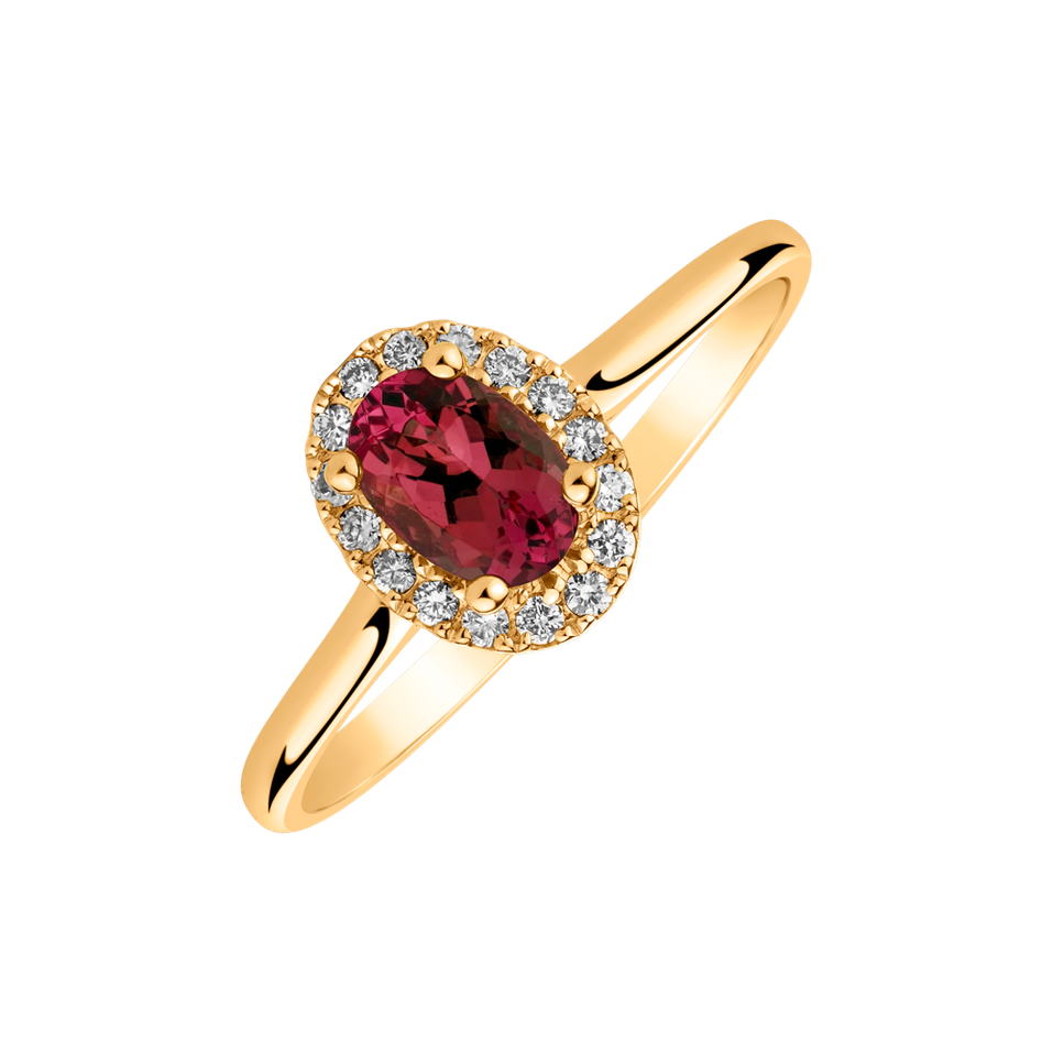 Diamond ring with Ruby Glory Allegory
