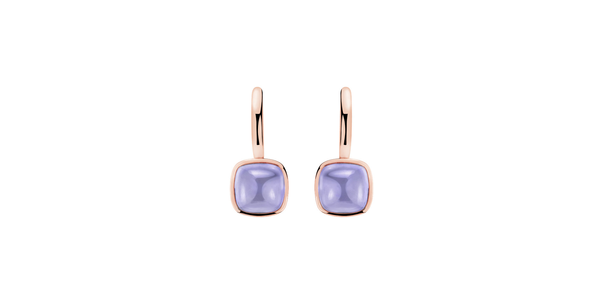 Earrings with Chalcedony Realm of petals