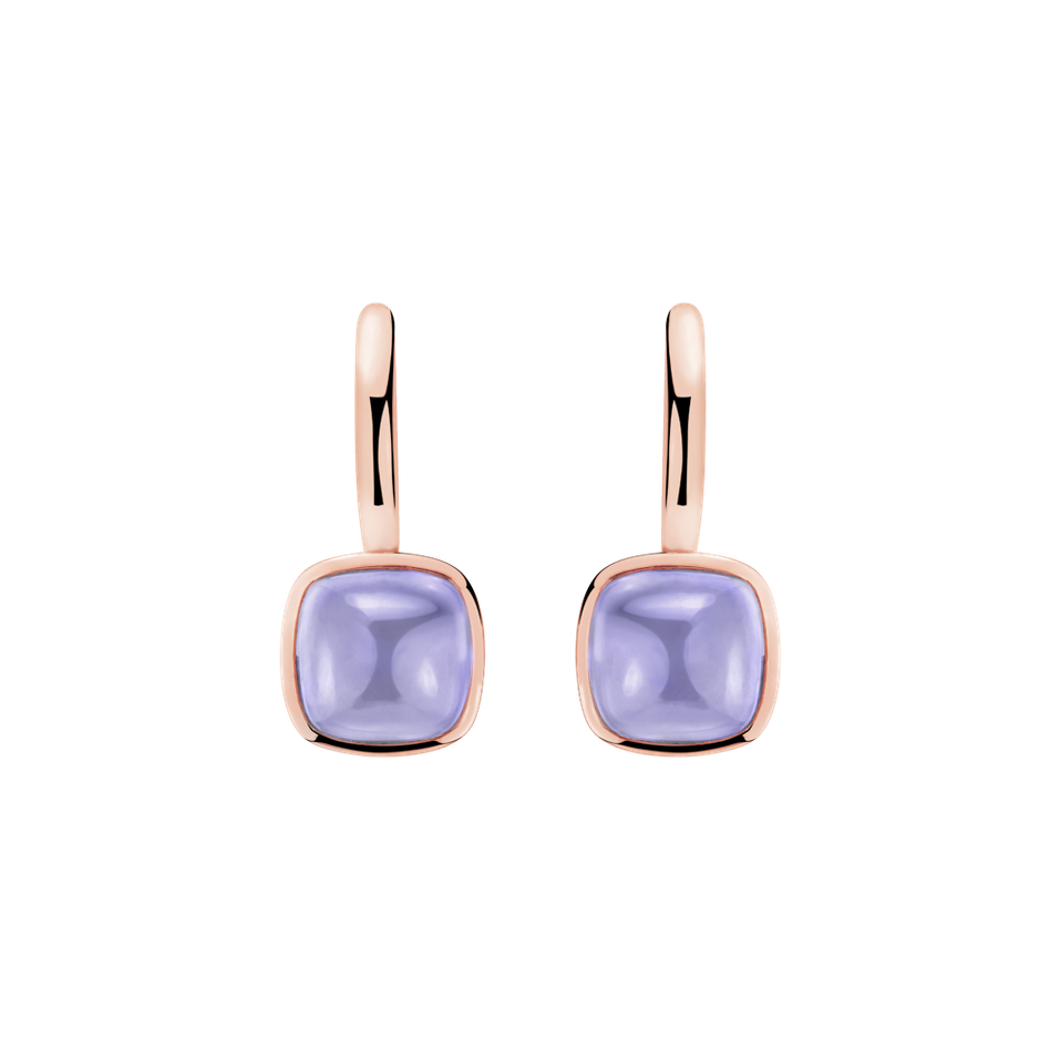 Earrings with Chalcedony Realm of petals