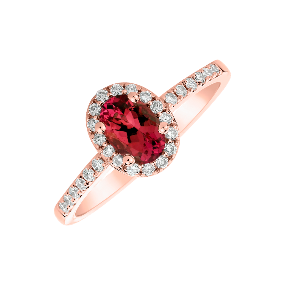 Diamond ring with Ruby Sintharia