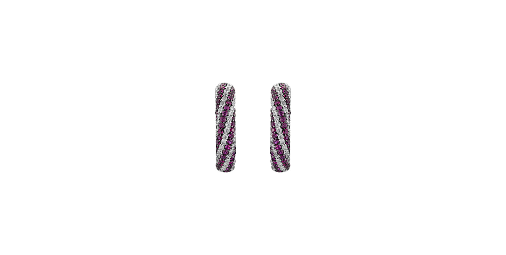 Diamond earrings and Ruby Element of Air