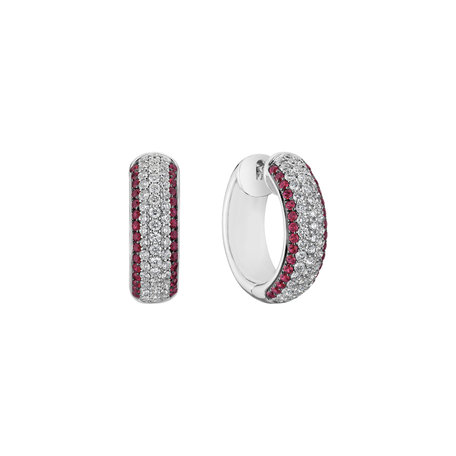 Diamond earrings and Ruby Sammael