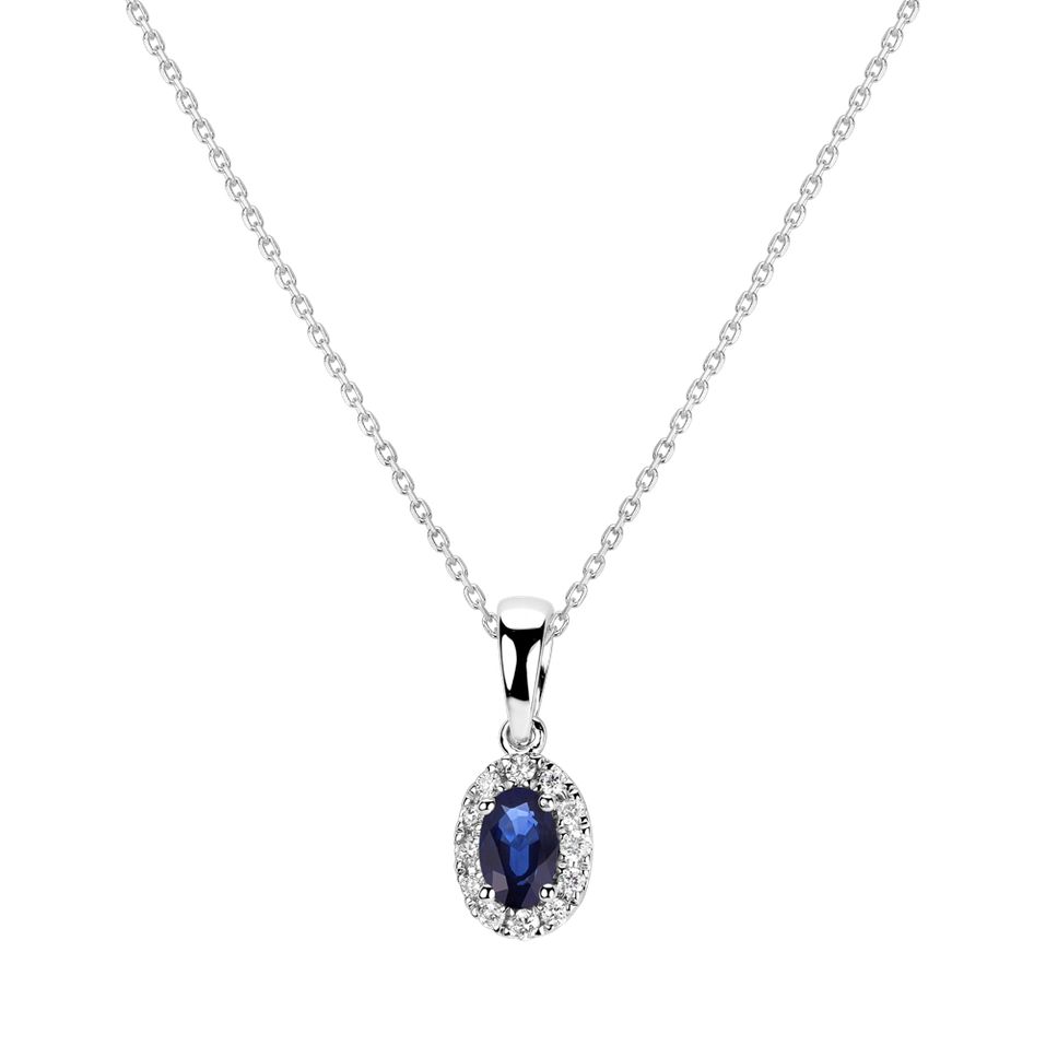 Diamond pendant with Sapphire Princess Essence