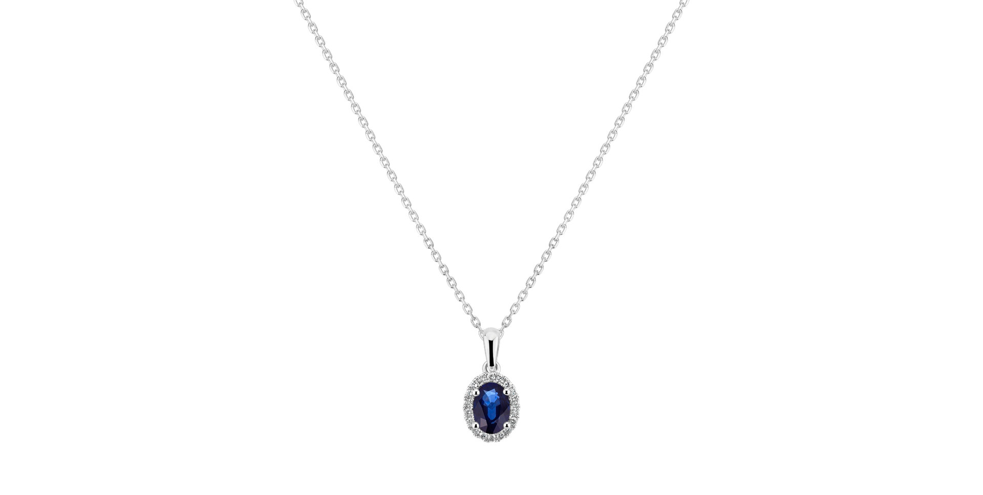 Diamond pendant with Sapphire Princess Essence