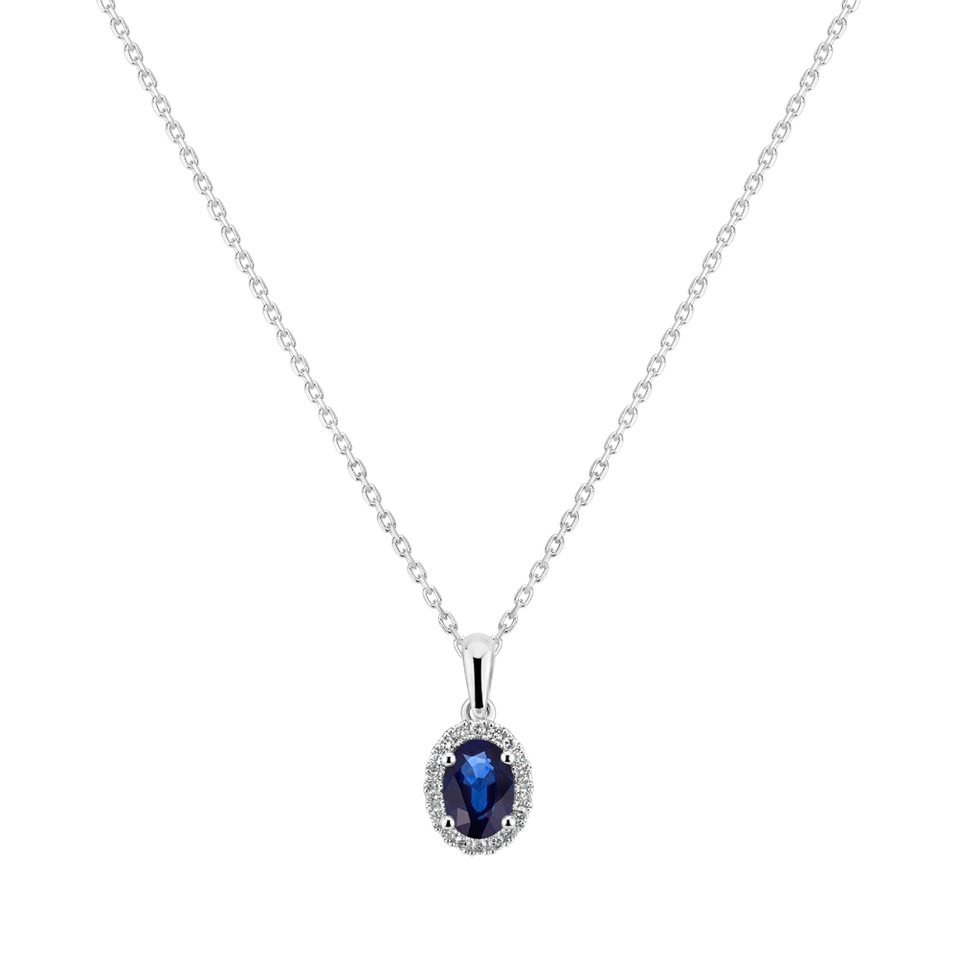 Diamond pendant with Sapphire Princess Essence