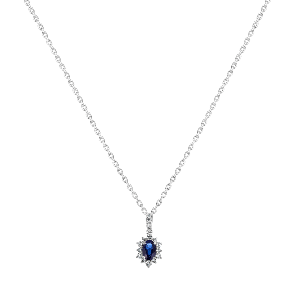 Diamond pendant with Sapphire Atmosphere