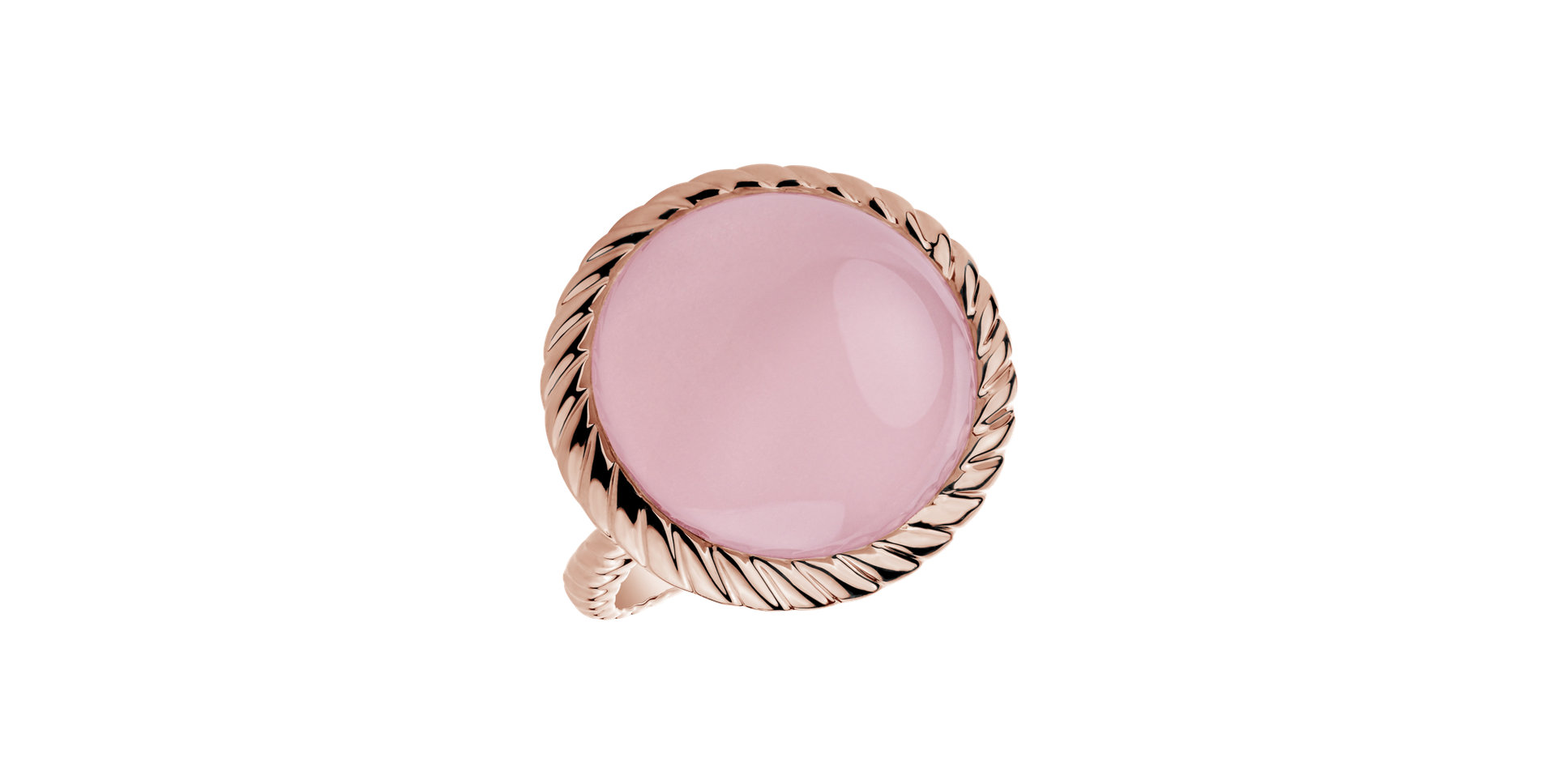Ring with Rose Quartz Elestren