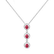 Diamond necklace with Ruby Gem Harmony2