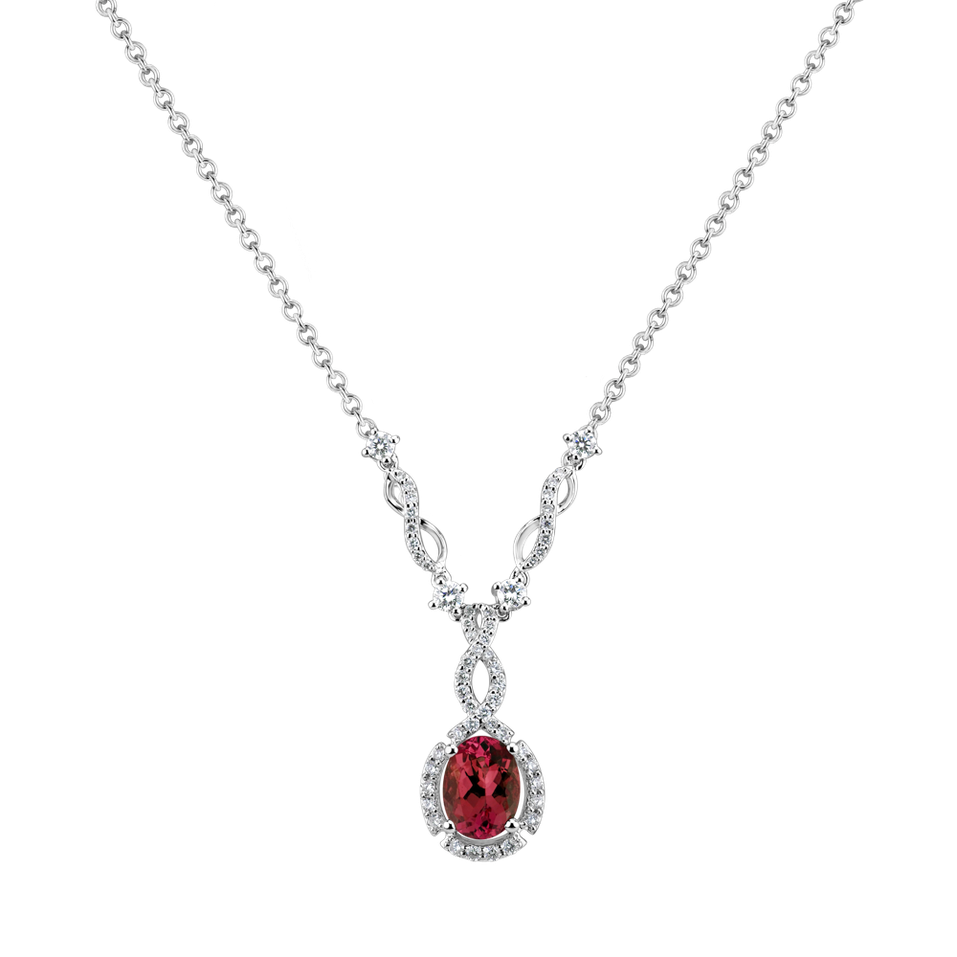 Diamond necklace with Ruby Royal Ruby
