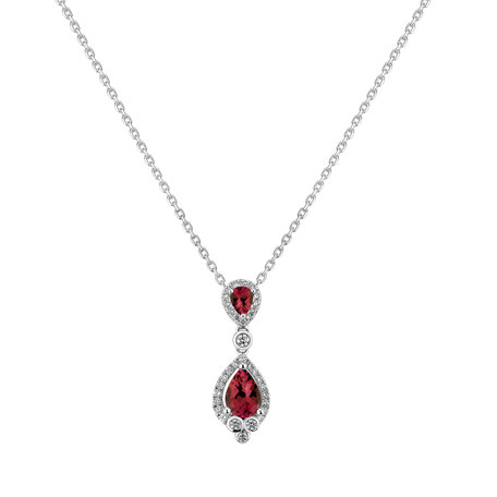 Diamond pendant with Ruby Kingdom Call