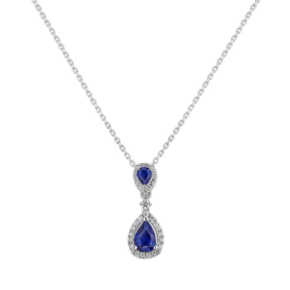 Diamond pendant with Sapphire King Legend