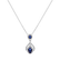 Diamond pendant with Sapphire Mysterious Planet2
