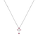 Diamond necklace with Ruby Shiny Cross2