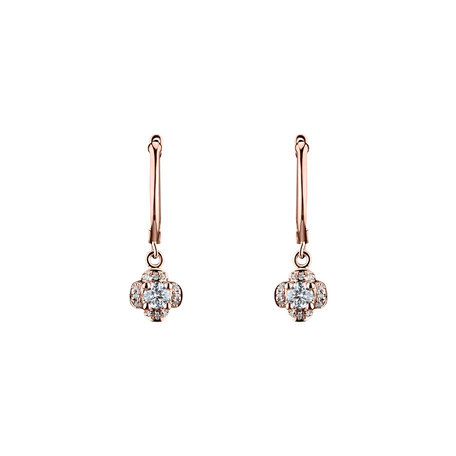 Diamond earrings Brilliant Petals