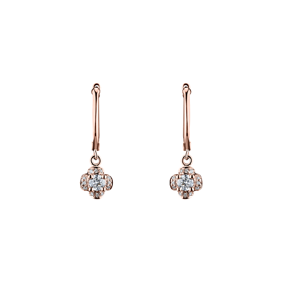 Diamond earrings Brilliant Petals
