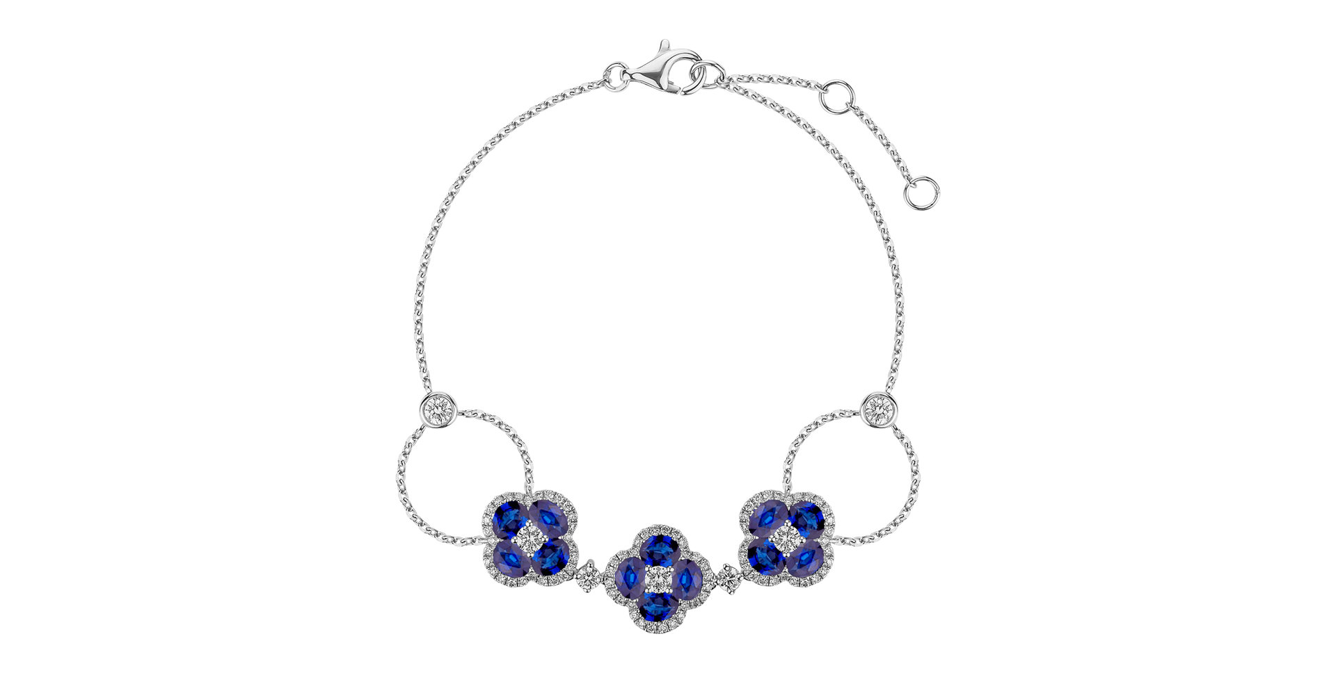 Diamond bracelet with Sapphire Glittering Majesty