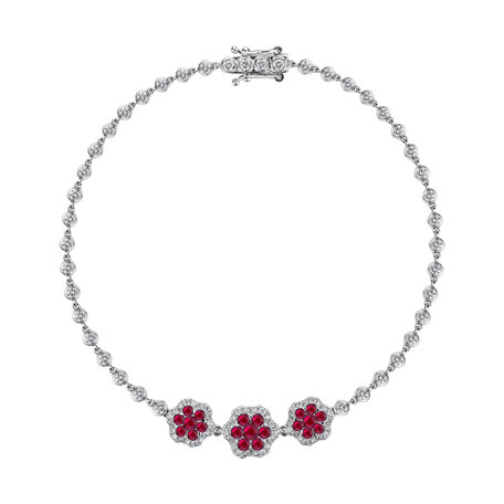 Diamond bracelet with Ruby Talon