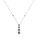 Diamond necklace with Sapphire Majestic Rain2