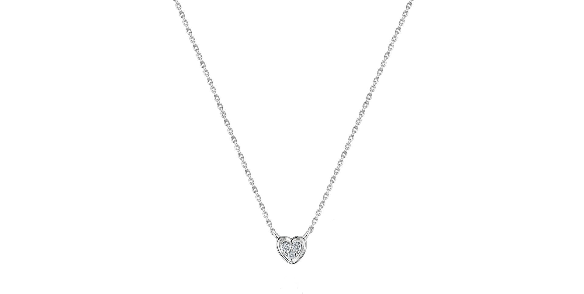 Diamond necklace Heart in Harmony