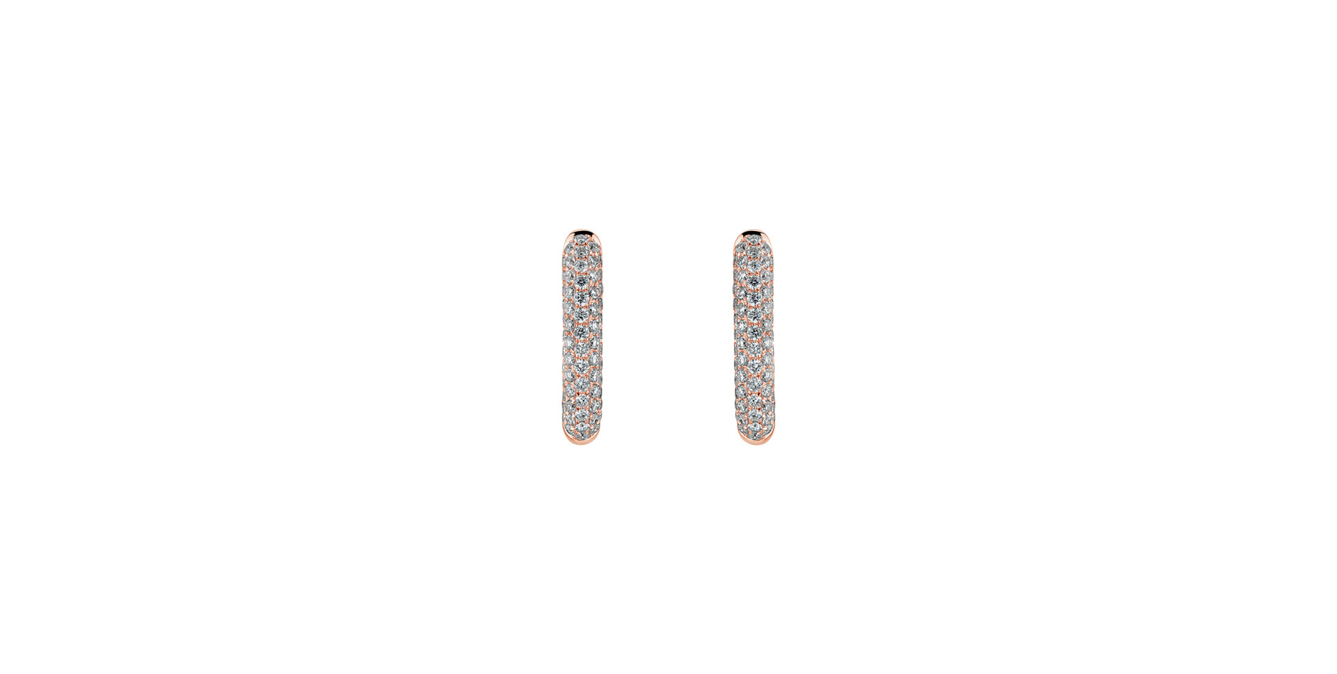 Diamond earrings Rose Temptation