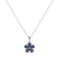 Diamond pendant with Sapphire Flower Message2