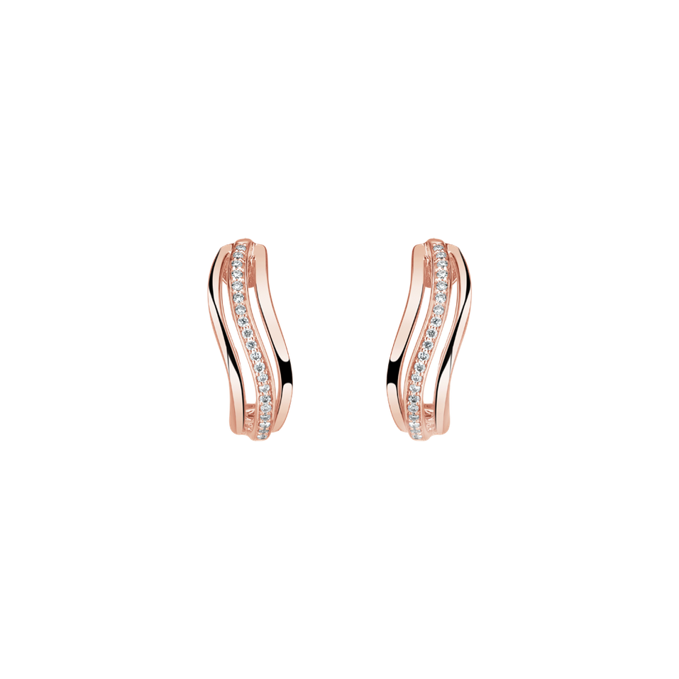 Diamond earrings Sparkling Waves