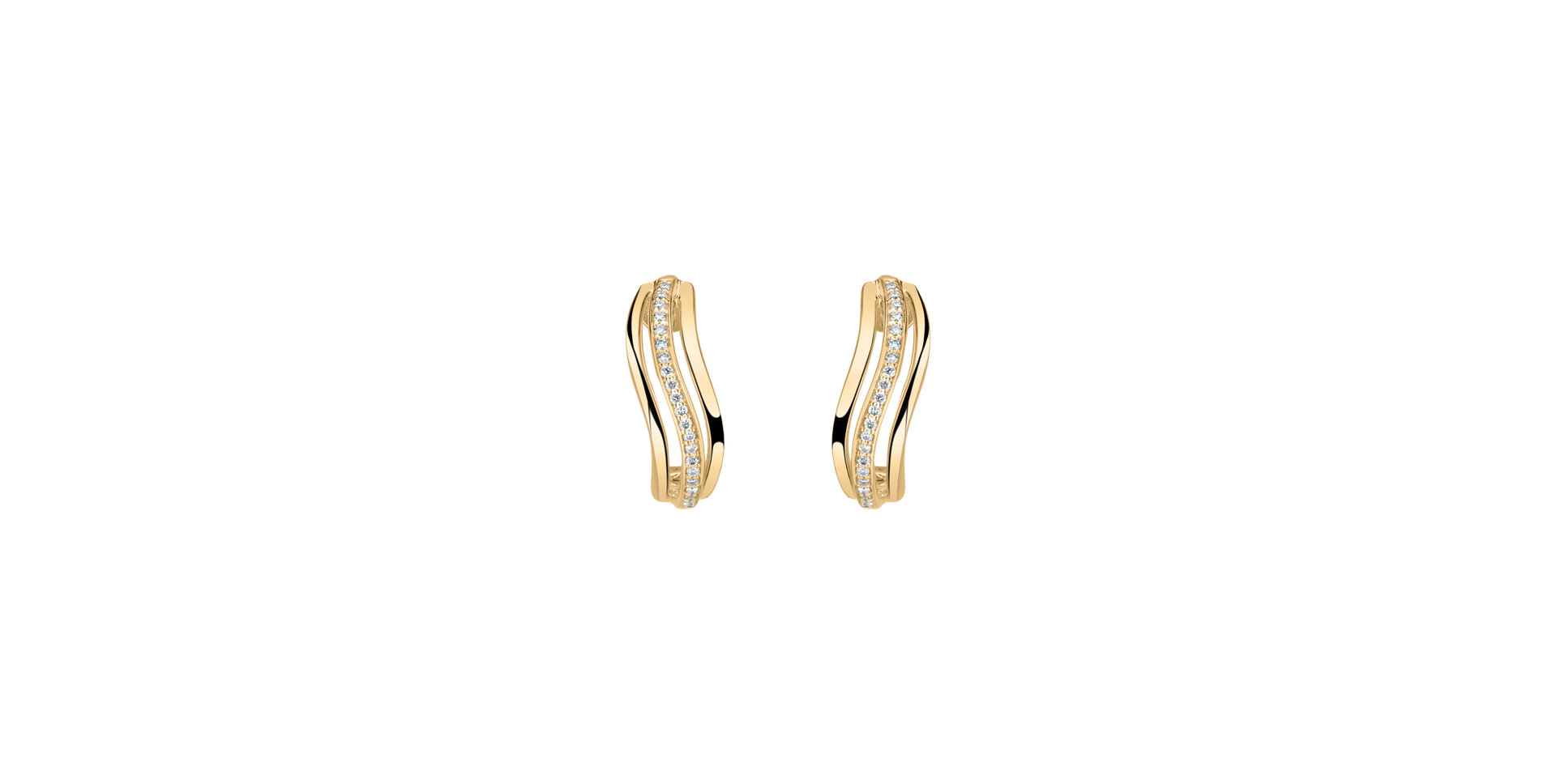 Diamond earrings Sparkling Waves