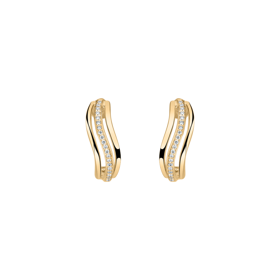 Diamond earrings Sparkling Waves