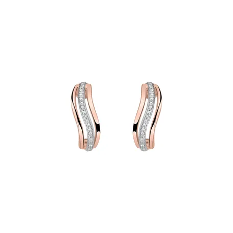 Diamond earrings Sparkling Waves