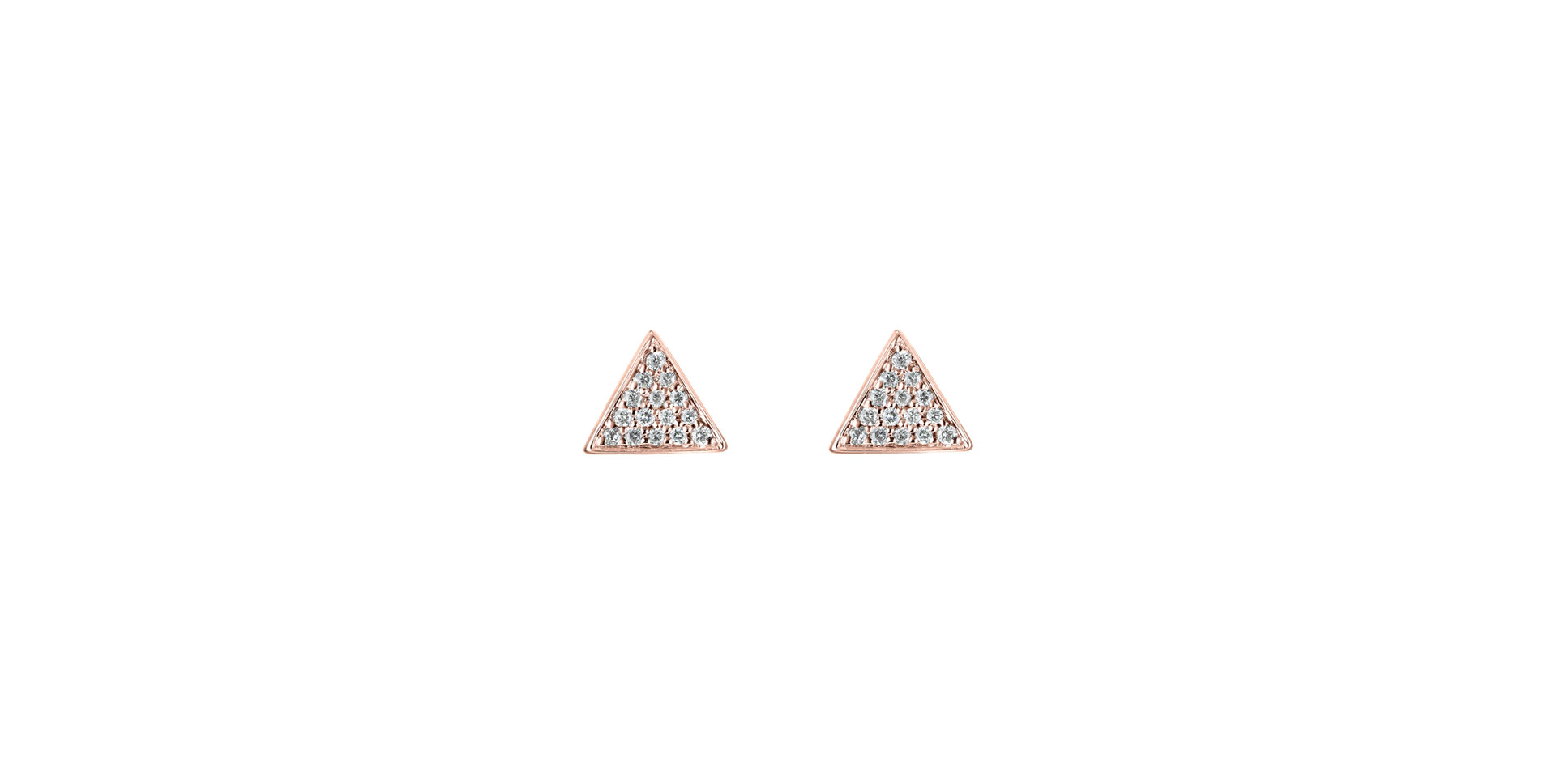 Diamond earrings Glossy Triangle