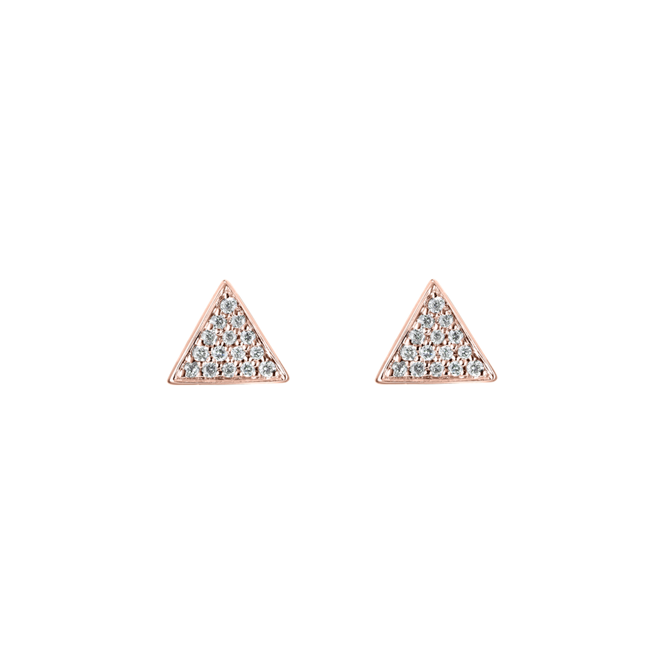 Diamond earrings Glossy Triangle